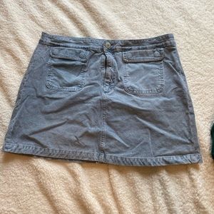 American Eagle Corduroy blue miniskirt with pockets